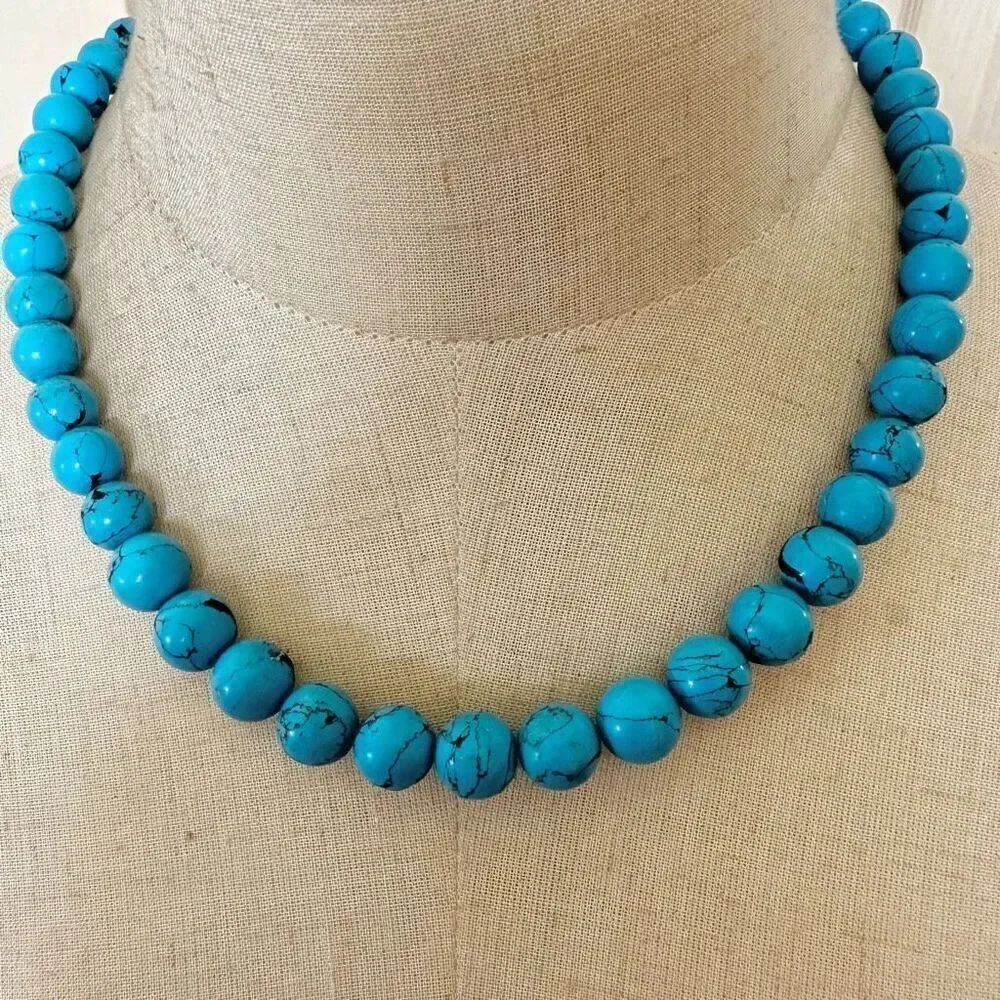 blue Howlite necklace